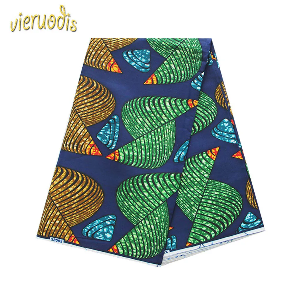 

6 Yards African Wax Prints Fabric Wax Hollandais dutch 100% Cotton Fabrics Material Dashiki Batik Real Floral for Dress A000485