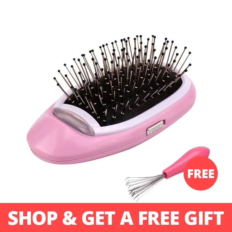 Anti Static Ionic Hair Brush Portable Electric Magic Negative Ion