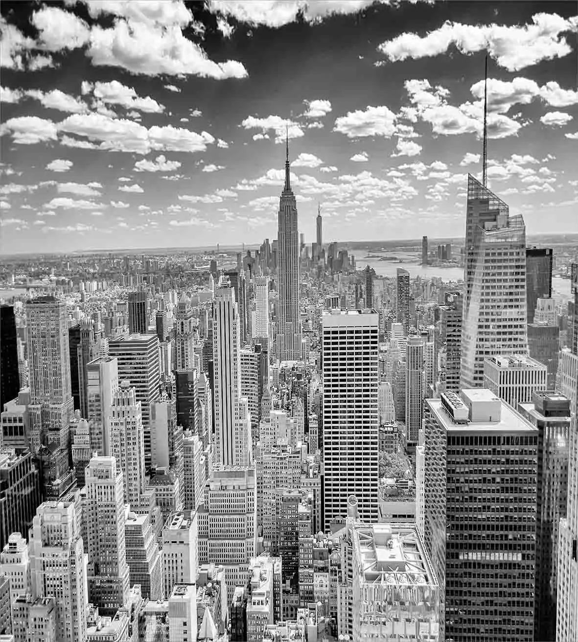 Набор пододеяльников в стиле Нью Йорк NYC over Manhattan комплект постельного белья из 4