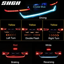 Sncn tronco luzes tira led carro dinâmico streamer luzes da cauda para citroen c1 c5 c4l nuevo c3 aircross berlina c4 cactus ds5 ds6