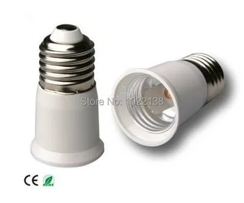 

20pcs E27 to e27 extention socket adapter LED Led Light Lamp Bulb base Holder E27-e27 converter Free Shipping