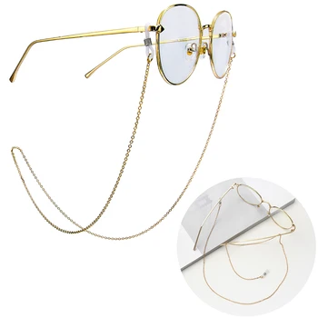 

1Pcs Vintage Glasses Chain Holder Women Men Fashion Black Sunglasses Eyeglass Neck Cord Retainer Strap Eyewear Spectacles Holder