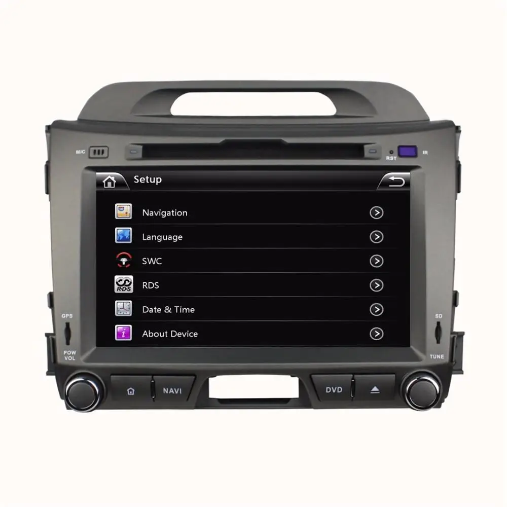 Discount 8" Car DVD player with GPS(opt),audio Radio stereo,USB/SD,BT/TV,car multimedia for KIA sportage R 2010 2011 2012 2013 2014 2015 8