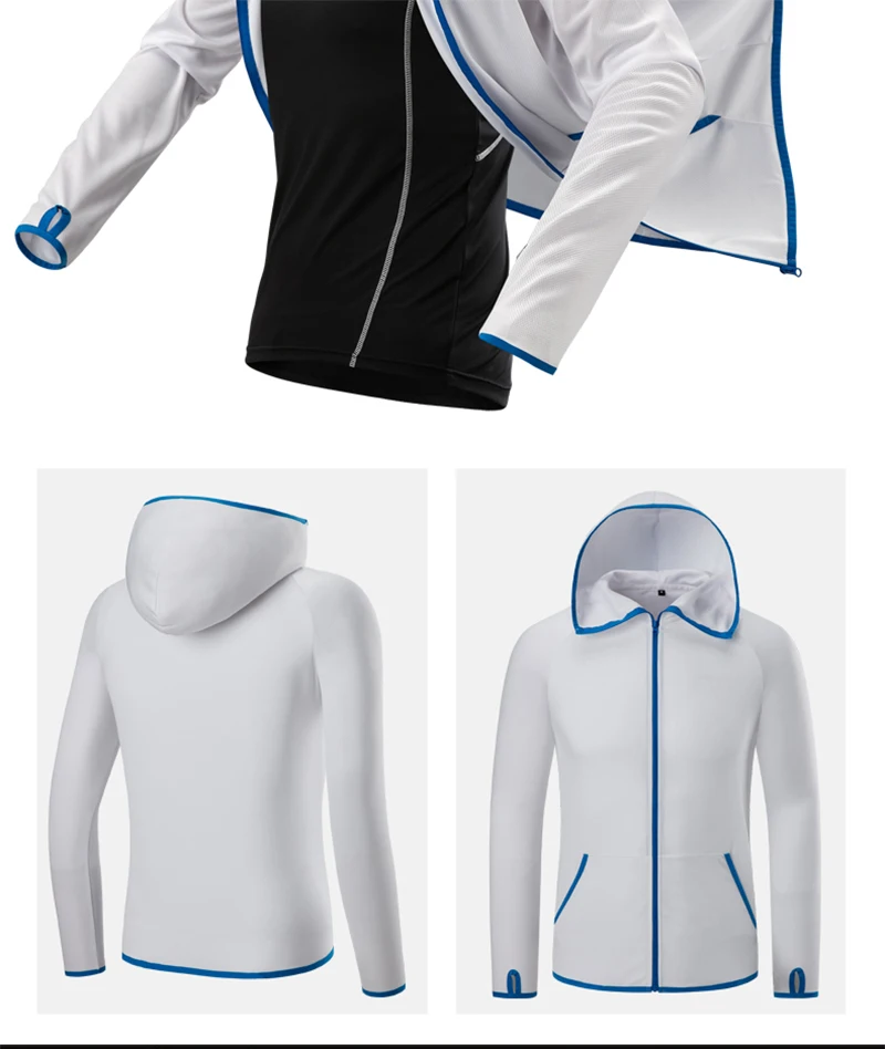 Roupas ao ar Cabolsas com Capuz Masculino Impermeável Caminhadas Jaquetas Hidrofóbicas Livre Respirável Acampamento Pesca Secagem Rápida Anti-uv Pele Cabolsa 21 Cheap Jaq. caminhada
