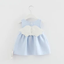 2017 Baby Angel Feathers Party Dress Princess Kids Children Infant Baby Dresses Baby Girls Dresses Newborn Baby Clothes 4 color