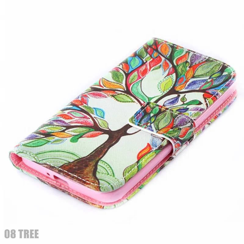 08 TREE Кожаный чехол-кошелек с рисунком PDGB для samsung Galaxy S7 Edge S8 Plus A3 A7 J5 J7 Prime S4 S5 S3 Duos, цветной Чехол-книжка - Цвет: 08 TREE
