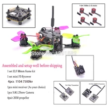 ELF 88 88 мм микрорамка mini F3 flytower интегрированная OSD 4 в 1 BLHeli ESC 1104 7500kv Frsky pro/Flysky Mini получение 2030 реквизит