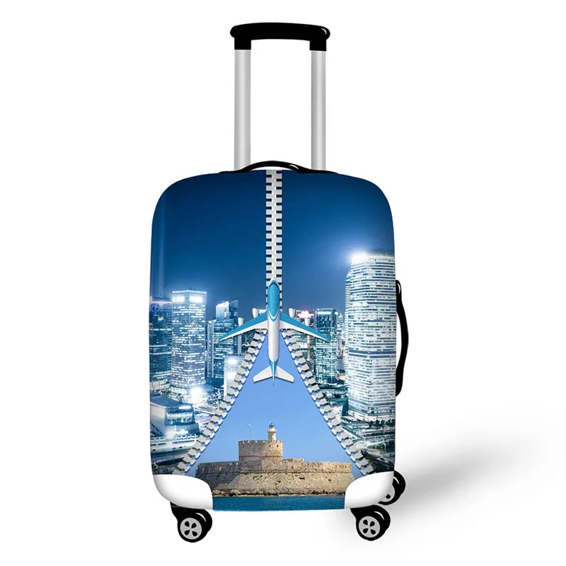 Creative aircraft travel accessories suitcase protective covers 18-30 inch elastic luggage dust cover case stretchable bag