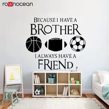

Baseball Quotes Wall Decal Baseball Vinyl Stickers Brother Friend Stickers For Kids Bedroom Decoration Seld-adhesive Murals 3Y06