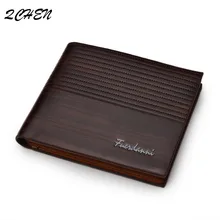 Vintage Men Wallet Short Leather Brand fashion Luxury Slim Male Purses Money Clip Credit Card Dollar Price Carte  007Q