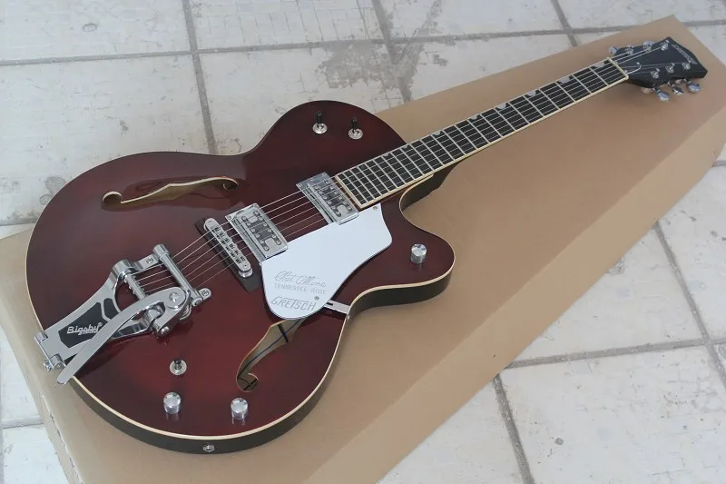 Free shipping 2017 new Top Quality Gretsch Falcon wine red Electric Guitar with Bigsby Tremolo  48