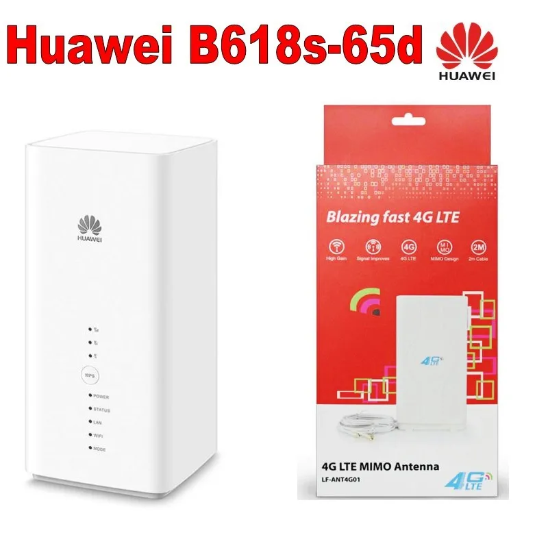 SET of Huawei B618s-65d LTE Cat11 Wireless Gateway +4g antenna