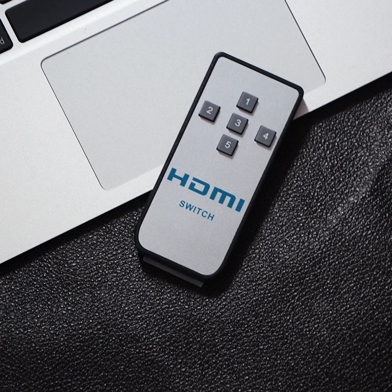 EtopLink Новый видео HDMI 2 0 3D переключатель 5 в 1 выход с ИК беспроводной дистанционный