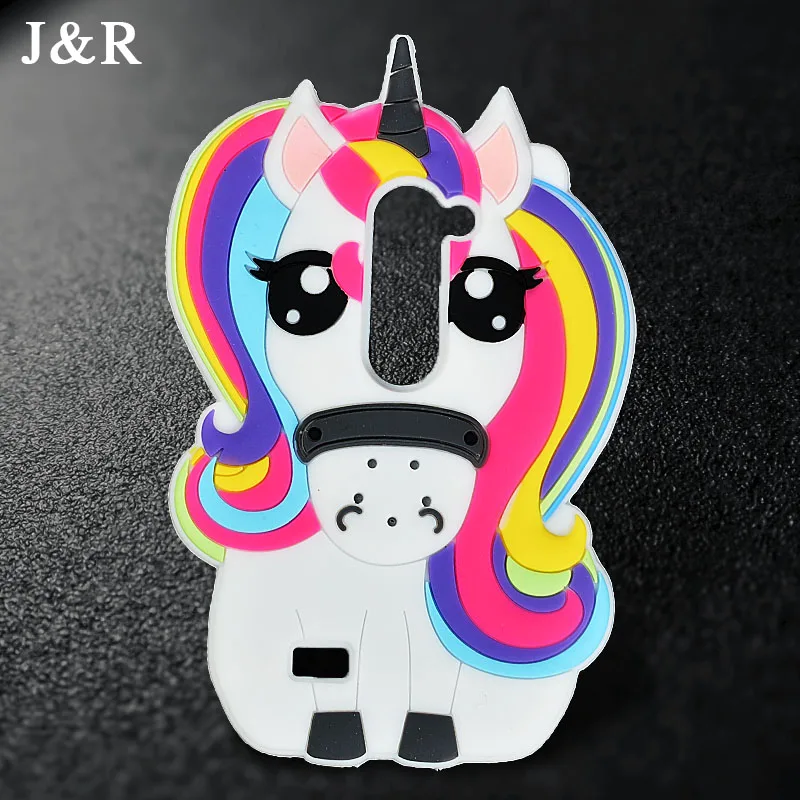 Case For LG Leon 4G LTE C40 C50 H324 H340N H320 3D Cartoon Rainbow Unicorn Horse Soft Silicone Back Cover Phone Cases |