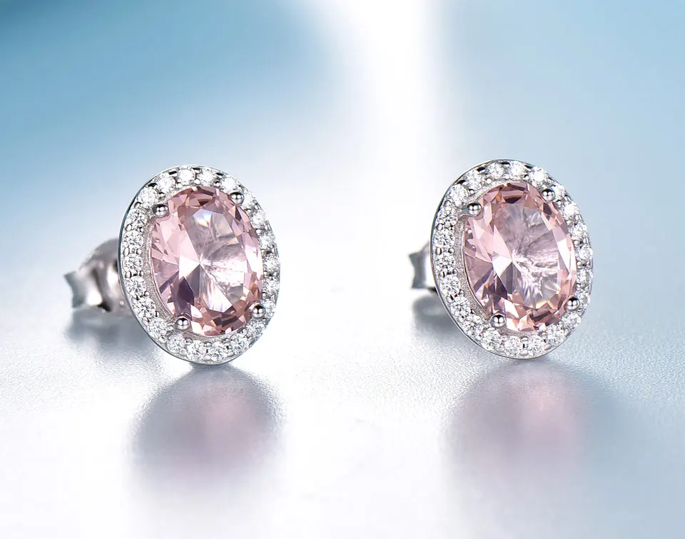 ZUMCHO-Pink-Sapphire-sterling-silver-earrings-for-women-EUJ073PS-1-PC (2)