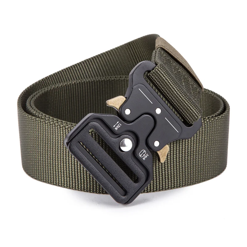 FRALU-Ceinture d'entraînement multifonctionnelle pour hommes, ceinture en nylon militaire, ceinture de sangle extérieure, haute qualité, chaud