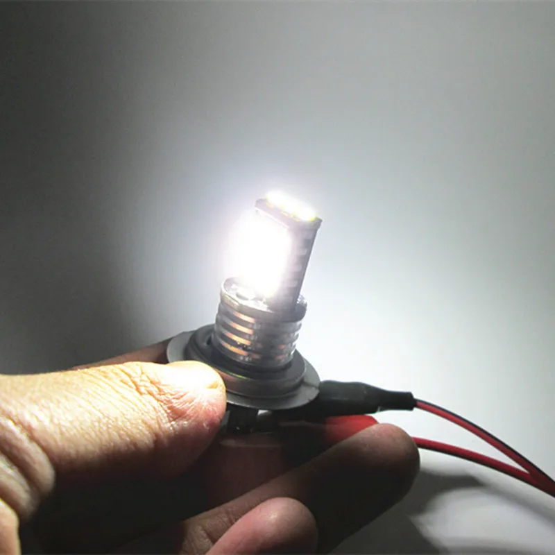2PCS High Power H7 21W 21smd 2835 21LED 700LM 6000K canbus Fog Lamp Super White Driving lights 12V10
