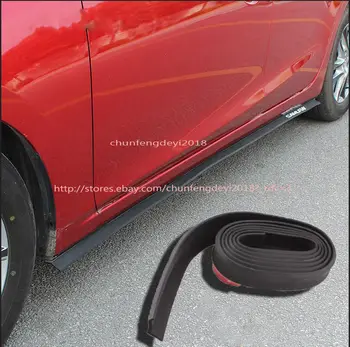 

2PCS black rubber Side skirt For Mazda 3 AXELA 2017-2019