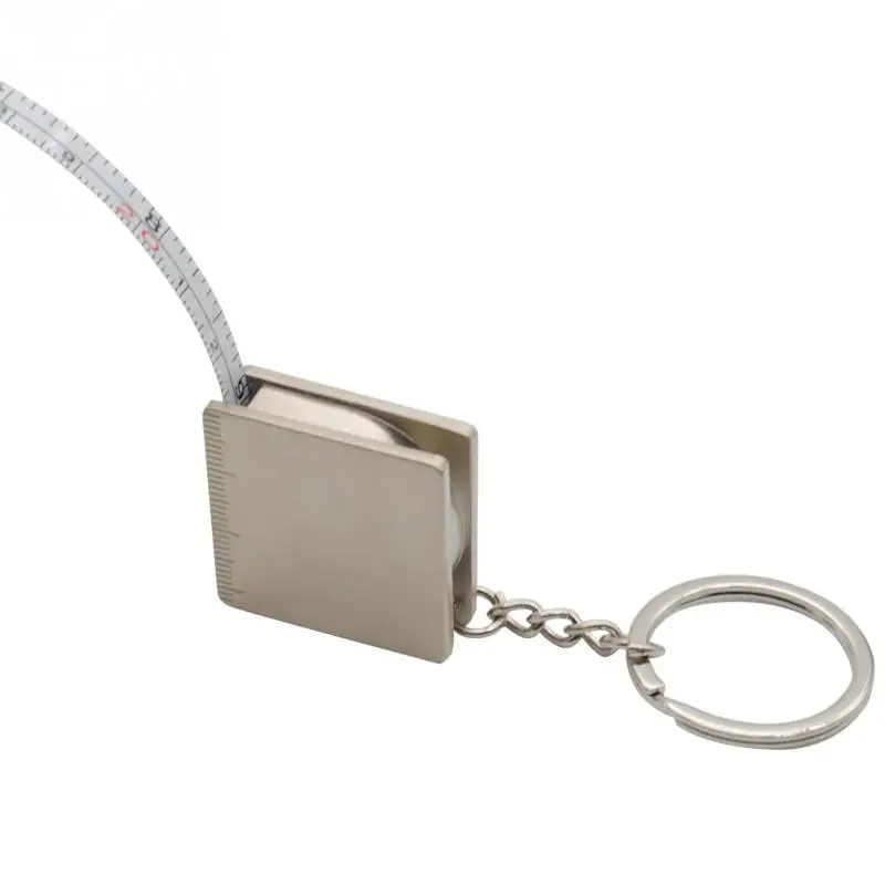 New 65cm Alloy Practical Tape Measure With Key Chain Ring Fob Holderin