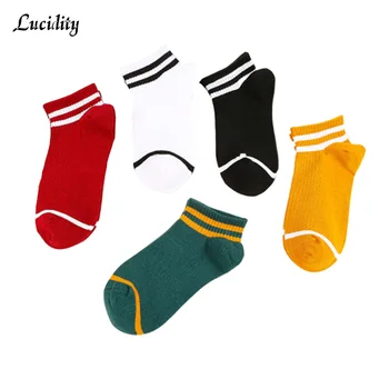 

Hot Stripe Mens Short Socks Fashion Summer Thin Section Breathable Male Cotton Socks 5pairs/lot =10pieces