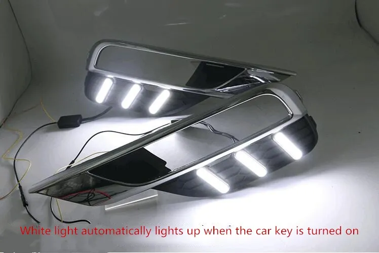 EOsuns led drl дневные ходовые огни для honda crv- с динамическим движущимся желтым поворотным сигналом и синим ночным светом