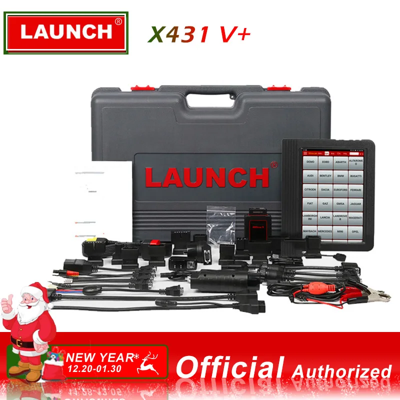 [Authorized Dearler] Newest 100% original Launch X431 V+ Wifi Global Version Full System Scanner update to 2GB Memory Android7.1