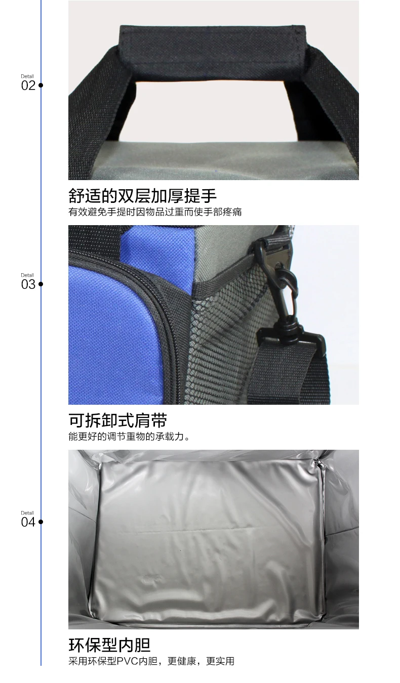 Insulation Cooler Bag Thermal Food Cans Storage Picnic Lunch Shoulder Tote Waterproof Box Cars Bags Pack (7)