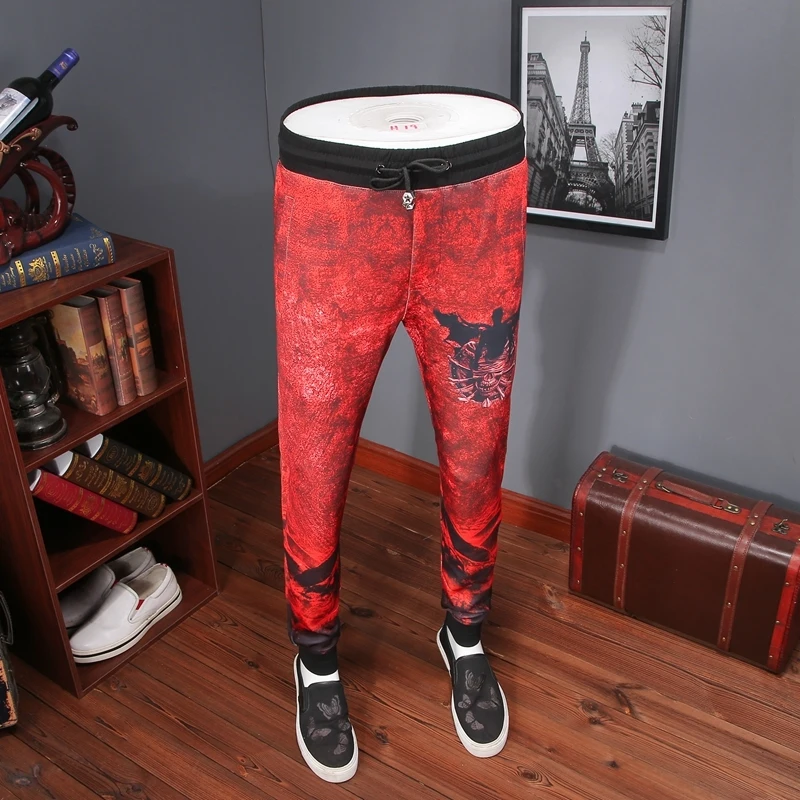 2018 neue Phantasie Sweatpant Männer Casual Kordelzug Trainingshose Männer Pantaloni Uomo Casual Slim Fit Männer Hosen Lässige Mode Hose