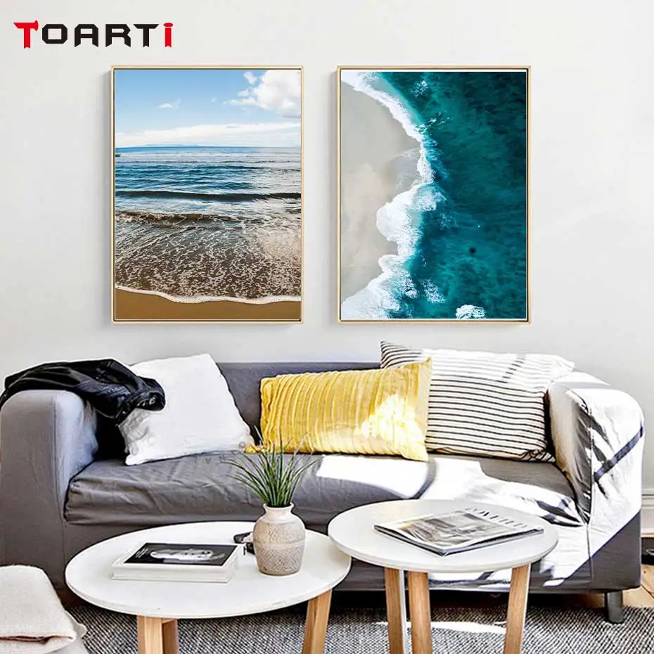 Beautiful Sea Ocean Prints Posters Modern Natural Canvas Painting On The Wall For Living Room Home Decor Life Quotes Pictures (2)