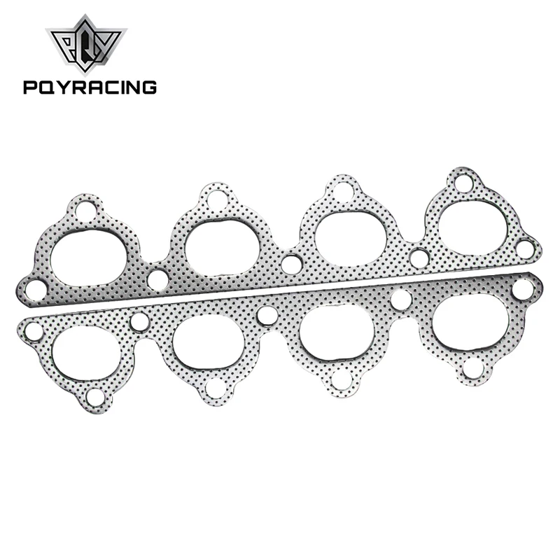 Pqy For Honda Dseries Exhaust Header Manifold Graphite Aluminum