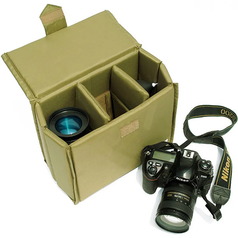 Roadfisher Waterproof Fold Camera Padded Protect Bag Insert Partition