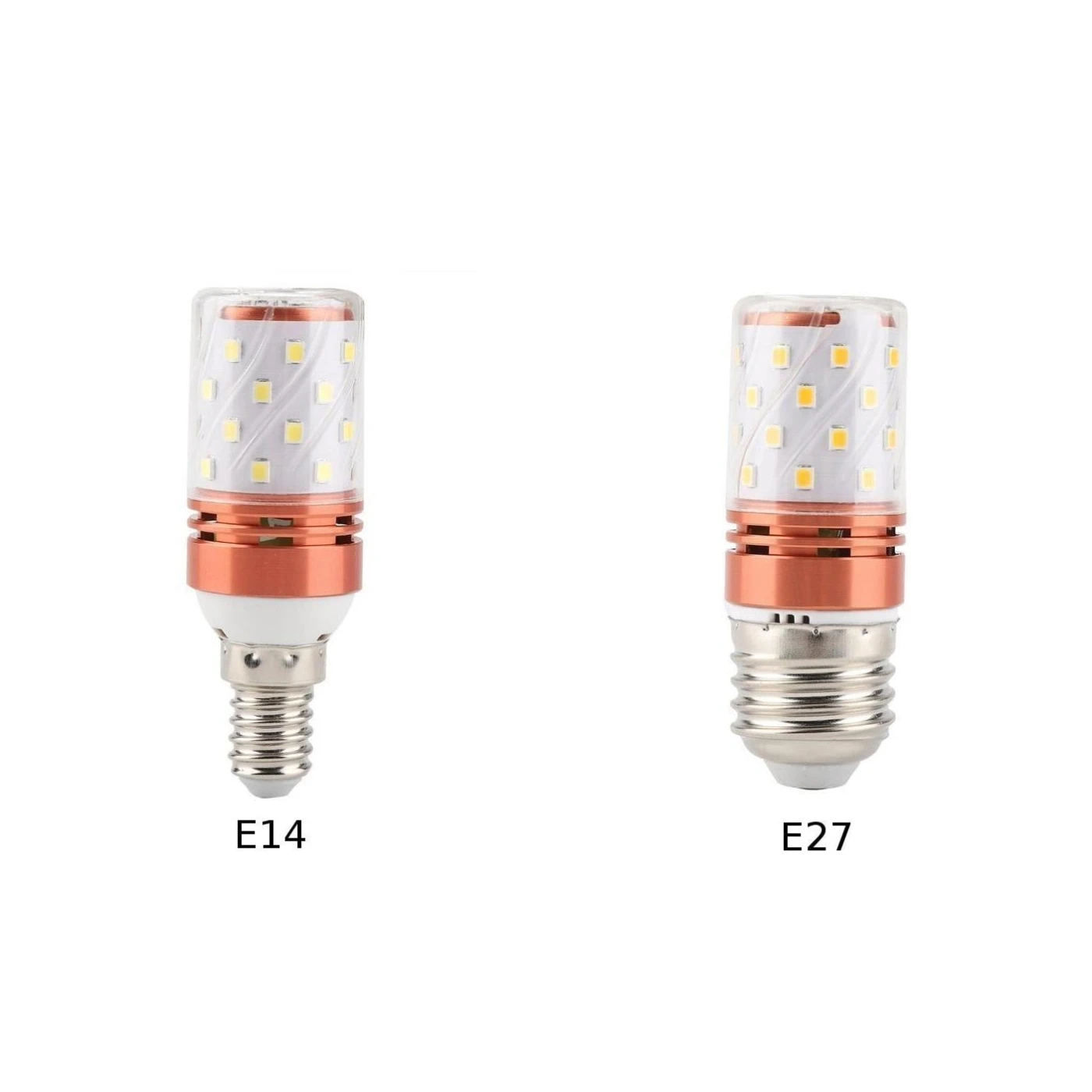 AC85V-265V E14/E27 SMD СВЕТОДИОДНЫЙ кукурузный лампочка лампа искусственного освещения 8W12W16W трехцветный свет
