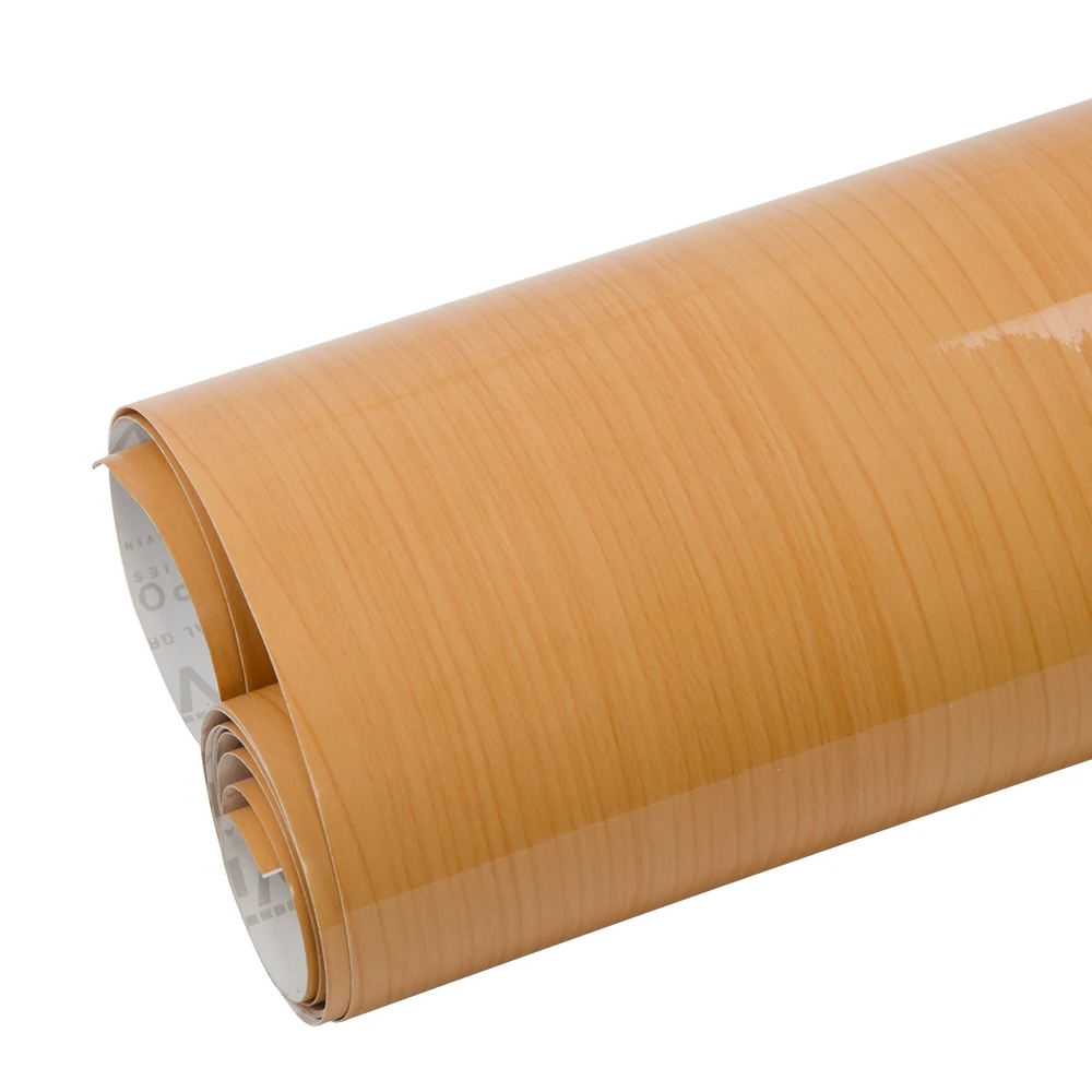 

High Glossy self-adhesive wallpaper wood grain stickers furniture renovation wallpaper waterproof Auto interior Decor 1.24m x 3m