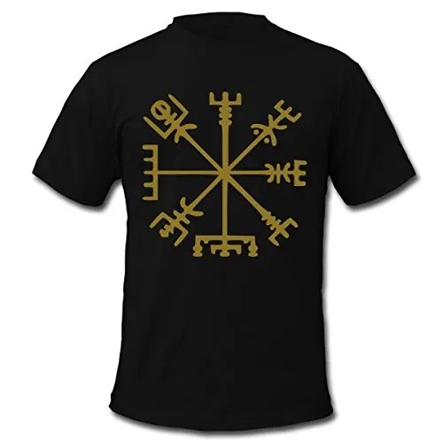 2017 новое поступление vegvisir Викинг Компасы Для мужчин футболка 100% хлопок футболки