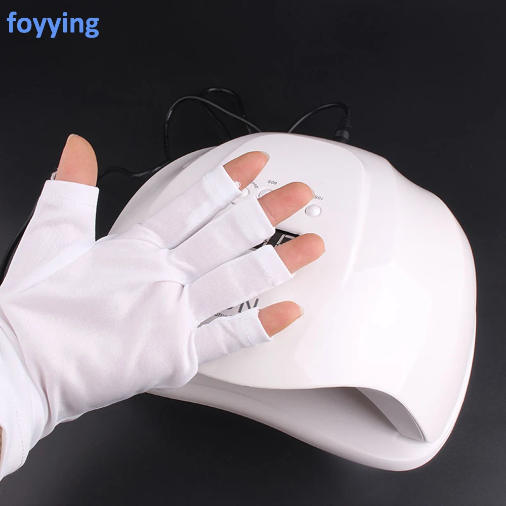 

foyying Radiation Protection Gloves SUN5 Nail Art Tools Anti-UV Hand Protection Gloves For UV Light Manicure Tools 1 Pair