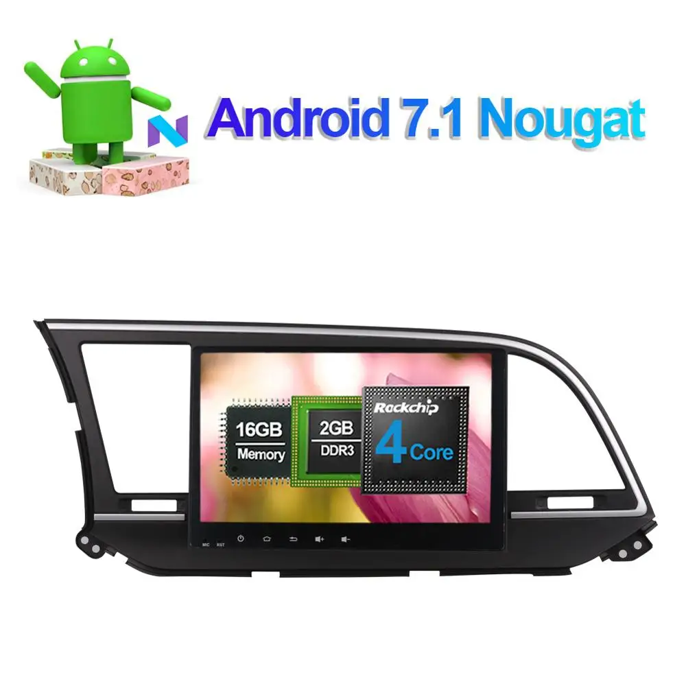 Flash Deal 10.1 Inch Android Octa Core 4GB RAM IPS Screen Car GPS Navigation with Bluetooth For Hyundai Elantra 2016- Car Radio Stereo Wifi 3