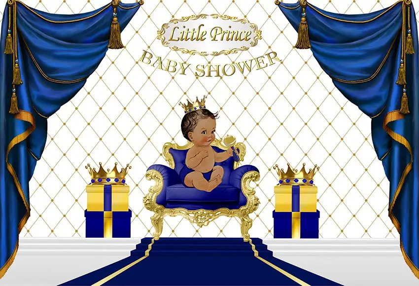 royal prince baby shower decor