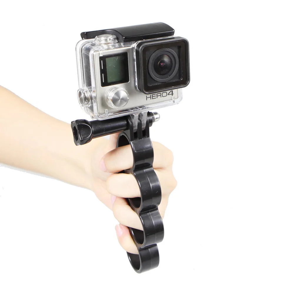 Black Color Handheld Camera Finger Grip Mount Monopod Tripod Handle Holder with Thumb Screw for GoPro Hero HD 4 /3+ /3 | Электроника