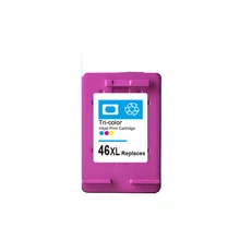Для hp 46 color ink cartridge for hp46 46xl deskjet 2020hc 2025hc 2520hc 2029 2529 4729 принтер