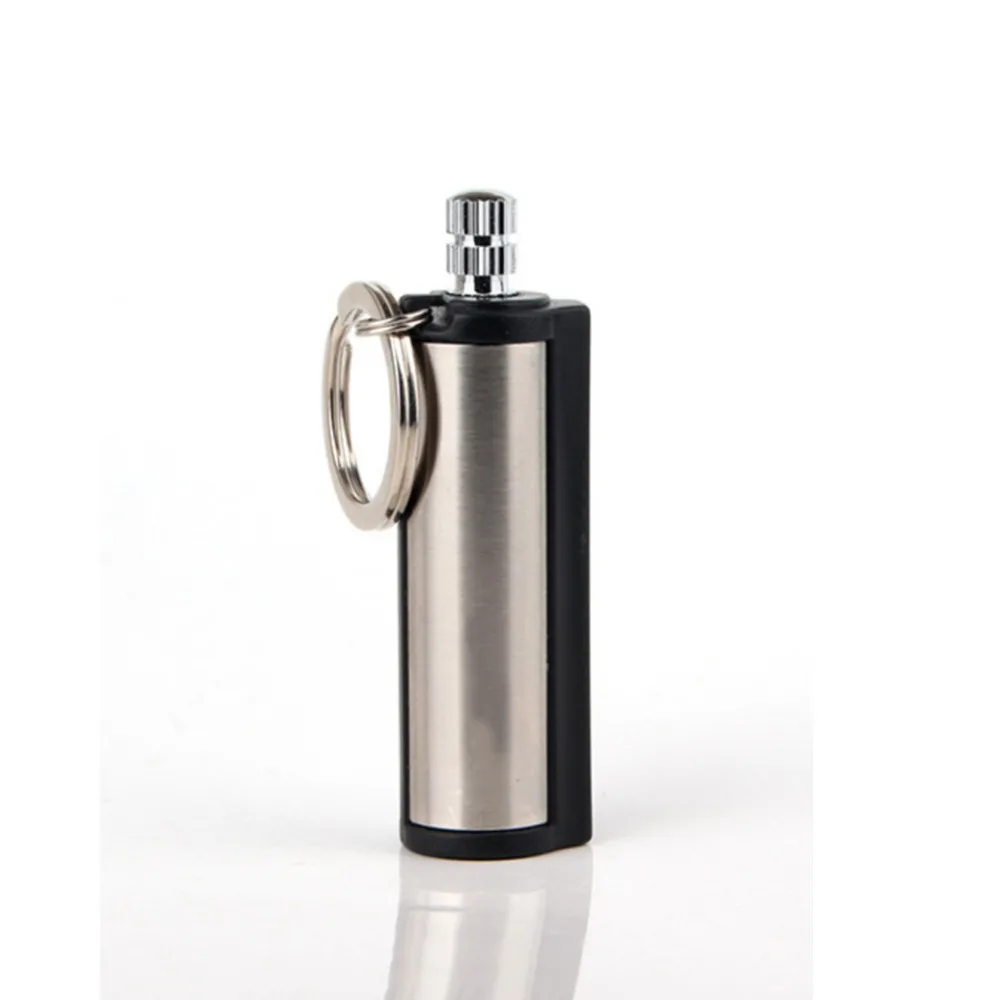 

1/2/5pcs Permanent Matches Striker No Fuel Outdoor Survival Tools Kerosene Oil Cigarette Lighter with Key Chain Christmas Gift