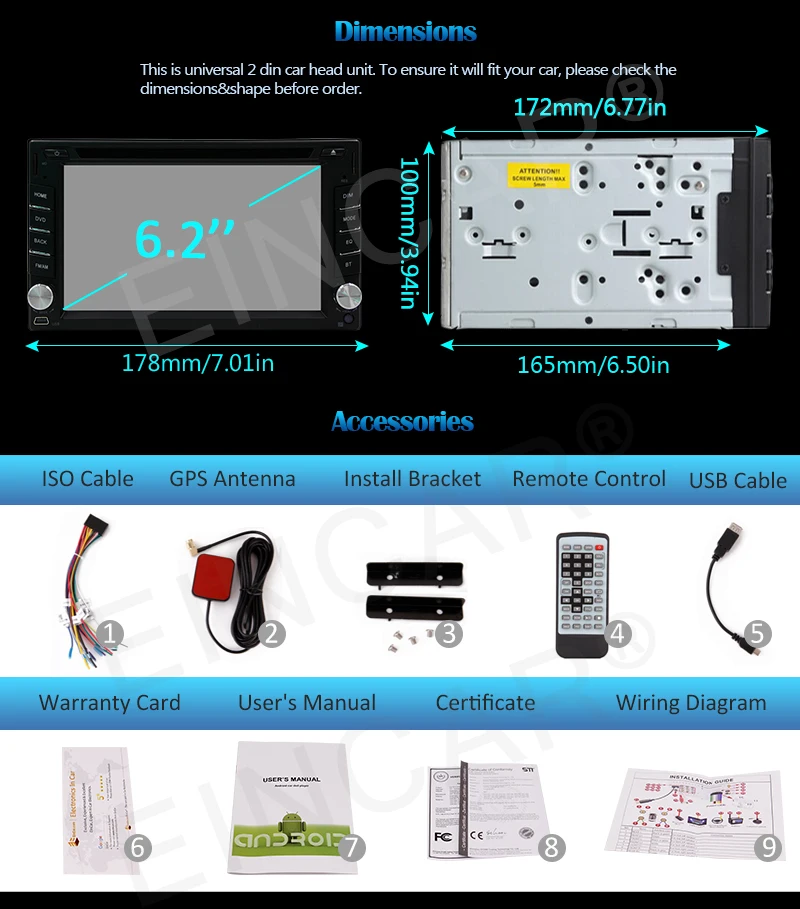 Perfect free gps map WiFi Android 6.0 6.2" In Dash 2 Din Car Dvd Gps Navigation Player Car Stereo Capacitive Screen with Bluetooth SD 10 Perfect free gps map WiFi Android 6.0 6.2" In Dash 2 Din Car Dvd Gps Navigation Player Car Stereo Capacitive Screen with Bluetooth SD 10