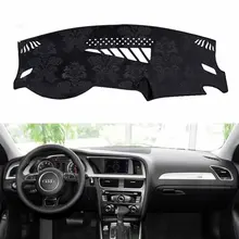 Для Audi A4 S4 Avant B8 2008- фланель приборной панели крышки тире колодки коврик в машину козырек от солнца 2009 2010 2011 2012