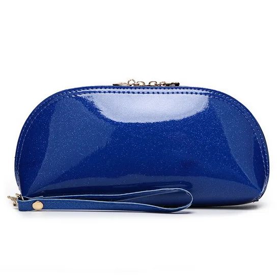 Новое поступление, летняя Горячая Распродажа, яркие повседневные Клатчи из искусственной лакированной кожи, модная вечерняя сумочка в Звездном стиле, Роскошная сумочка, 15 цветов, WLHB1146 - Цвет: shining DK blue