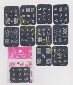 

10PCS 30 Different Image Plate Cute Size 4.5x6.5cm Nail Art Image plate Fashion Nail Art Tools FREE SHIPPING #X244