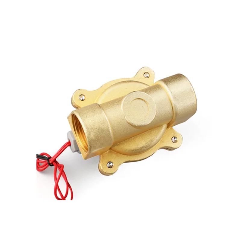 Нормально закрытый электромагнитный клапан из цинкового сплава AC220/DC24V/12V 1/4 &quot