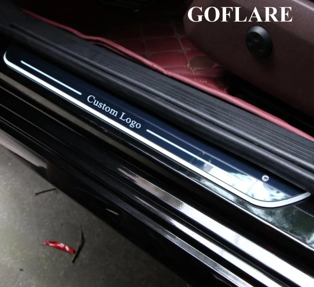 

Waterproof Flowing light LED Door Sill Scuff Plate Guards Door Sills for Mercedes Benz A45 W176 C117 X156 W246 Car Accessories