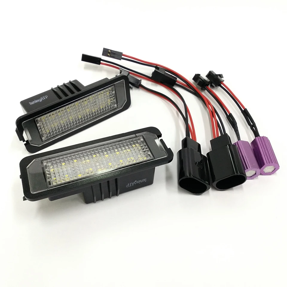 Яркий белый светодиодный номерной знак 18 SMD для SEAT Leon Mk2 Mk3 Exeo Sedan ST|seat led lights|seat leon