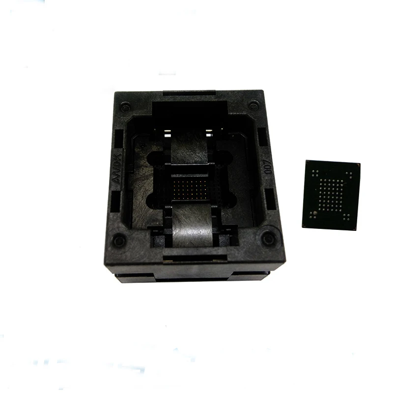 

VFBGA63 BGA63 Burn in Socket Test Socket Pin Pitch 0.8mm IC Body Size 10.5x13.5mm,9x11mm Programmer Adapter Burning Socket