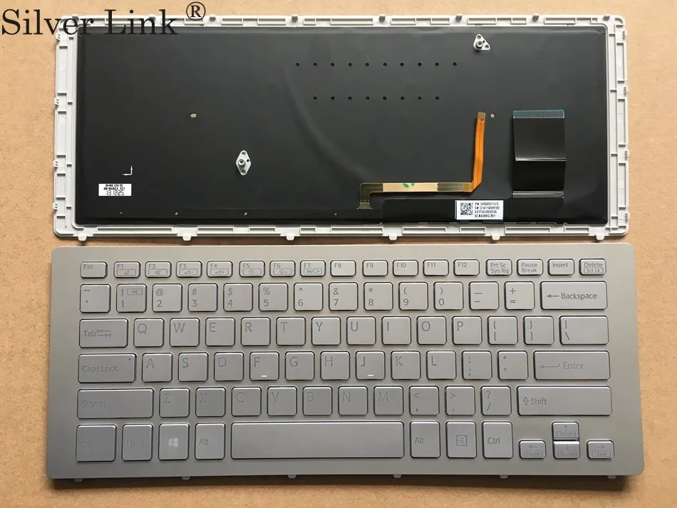 

NEW US Silver Keyboard for SONY VPC SVF15N SVF 15N SVF15N18SCB laptop keyboard US Layout