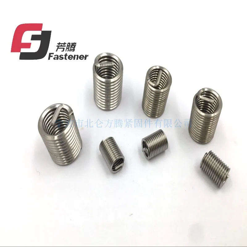 10pcs/lot , M12*1.75*3D stainless steel wire thread insert, threaded